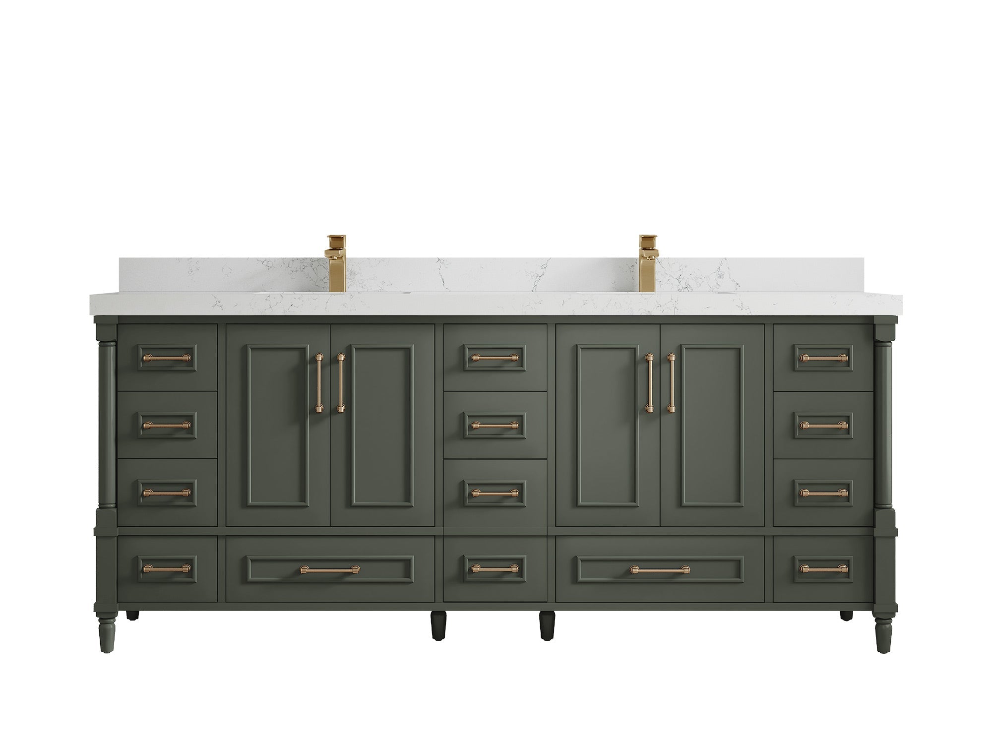 Aberdeen 80 in. W x 22 in. D Double Sink Bathroom Vanity - Willow Bath and Vanity