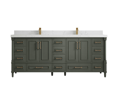 Aberdeen 80 in. W x 22 in. D Double Sink Bathroom Vanity - Willow Bath and Vanity