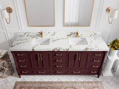 Aberdeen 80 in. W x 22 in. D Double Sink Bathroom Vanity - photo 37