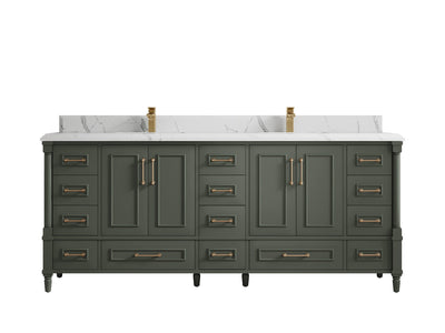 Aberdeen 80 in. W x 22 in. D Double Sink Bathroom Vanity - Willow Bath and Vanity