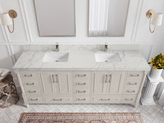 Aberdeen 80 in. W x 22 in. D Double Sink Bathroom Vanity - photo 28