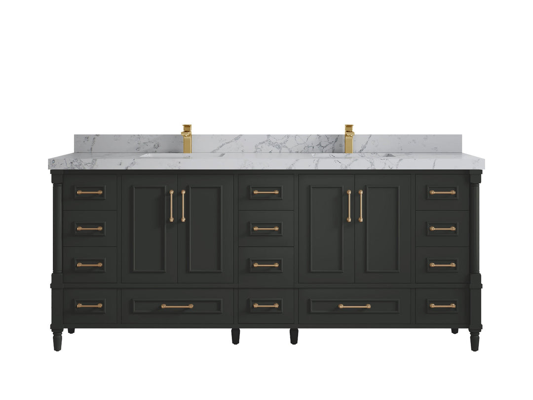 Aberdeen 80 in. W x 22 in. D Double Sink Bathroom Vanity - Willow Bath and Vanity