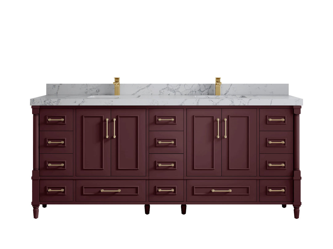 Aberdeen 80 in. W x 22 in. D Double Sink Bathroom Vanity - Willow Bath and Vanity