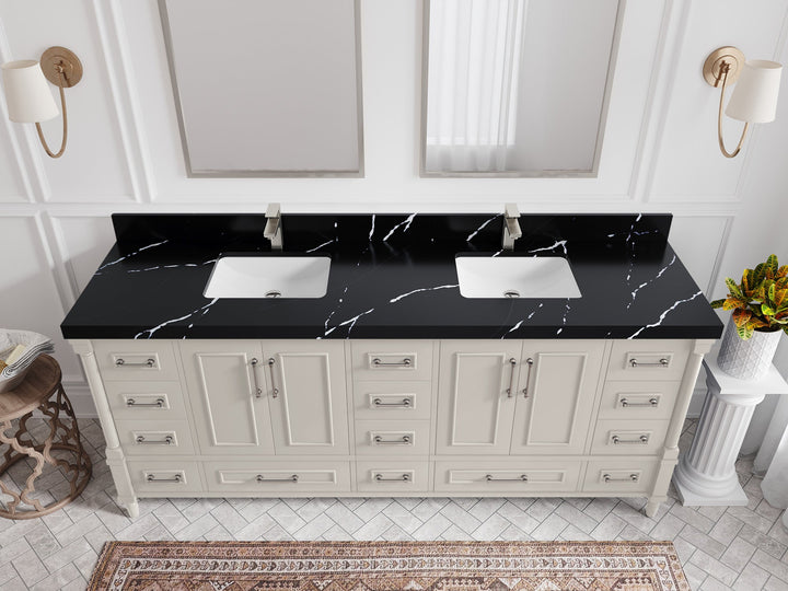 Aberdeen 80 in. W x 22 in. D Double Sink Bathroom Vanity - photo 7