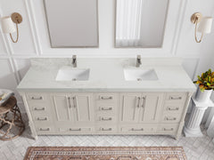 Aberdeen 80 in. W x 22 in. D Double Sink Bathroom Vanity - photo 13