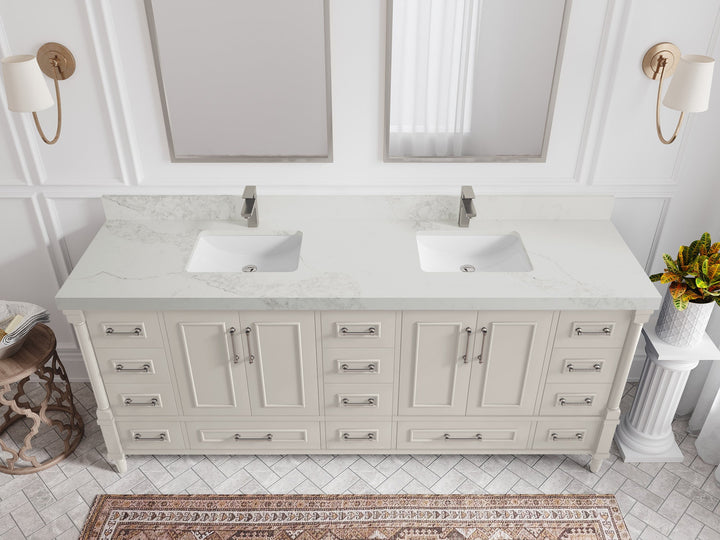 Aberdeen 80 in. W x 22 in. D Double Sink Bathroom Vanity - photo 13