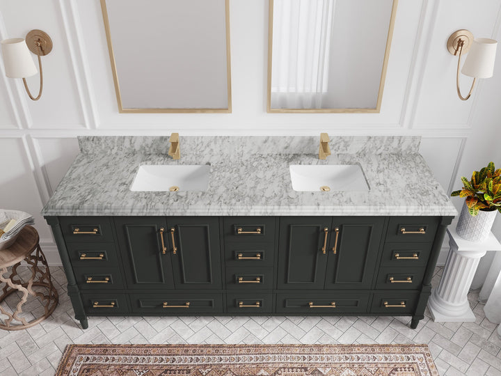 Aberdeen 80 in. W x 22 in. D Double Sink Bathroom Vanity - photo 26