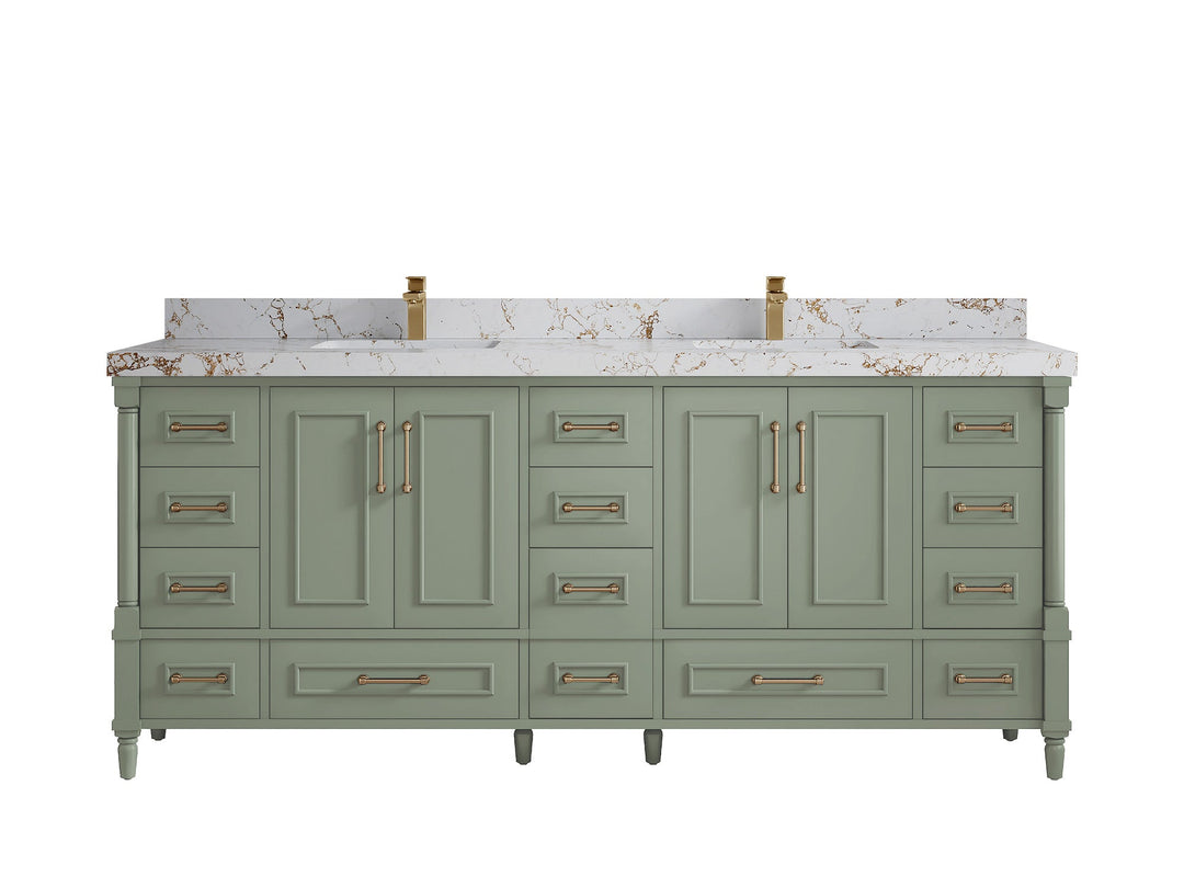 Aberdeen 80 in. W x 22 in. D Double Sink Bathroom Vanity - Willow Bath and Vanity