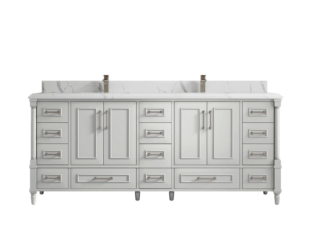 Aberdeen 80 in. W x 22 in. D Double Sink Bathroom Vanity - Willow Bath and Vanity