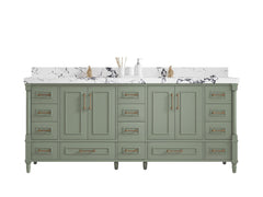 Aberdeen 80 in. W x 22 in. D Double Sink Bathroom Vanity - photo 1