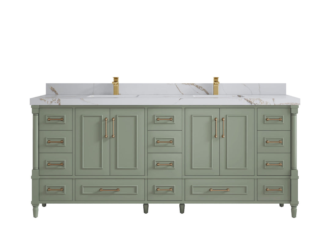 Aberdeen 80 in. W x 22 in. D Double Sink Bathroom Vanity - Willow Bath and Vanity