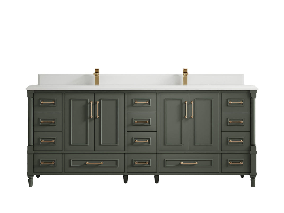 Aberdeen 80 in. W x 22 in. D Double Sink Bathroom Vanity - Willow Bath and Vanity
