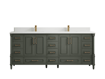 Aberdeen 80 in. W x 22 in. D Double Sink Bathroom Vanity - Willow Bath and Vanity