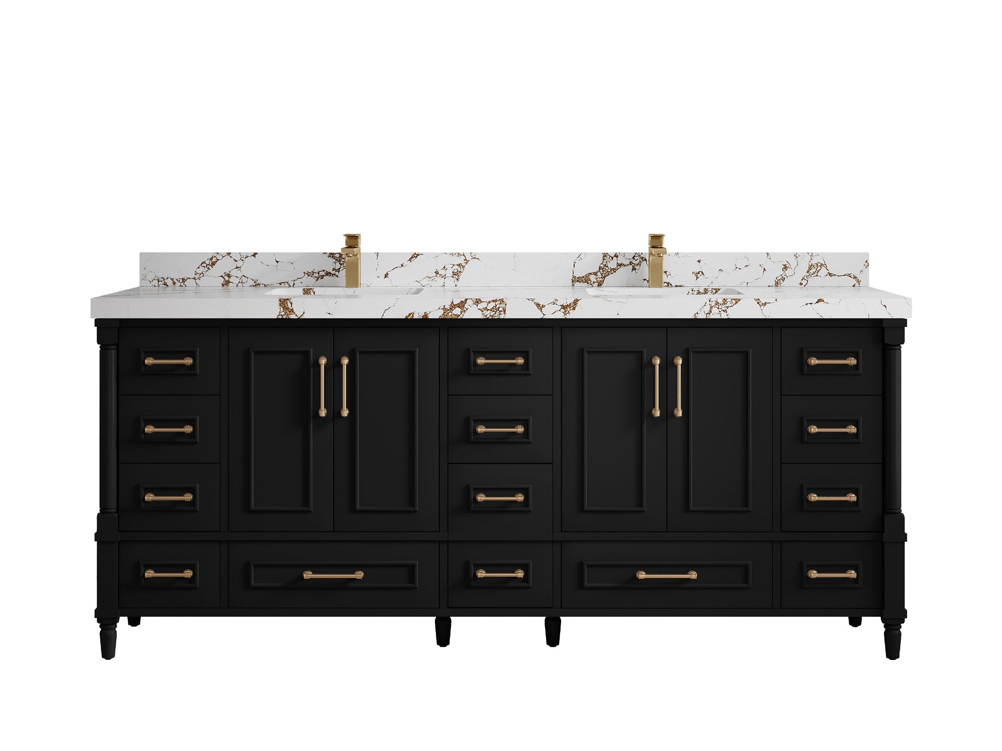 Aberdeen 80 in. W x 22 in. D Double Sink Bathroom Vanity - Willow Bath and Vanity