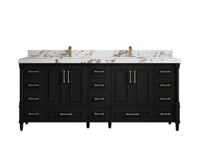 Aberdeen 80 in. W x 22 in. D Double Sink Bathroom Vanity - Willow Bath and Vanity
