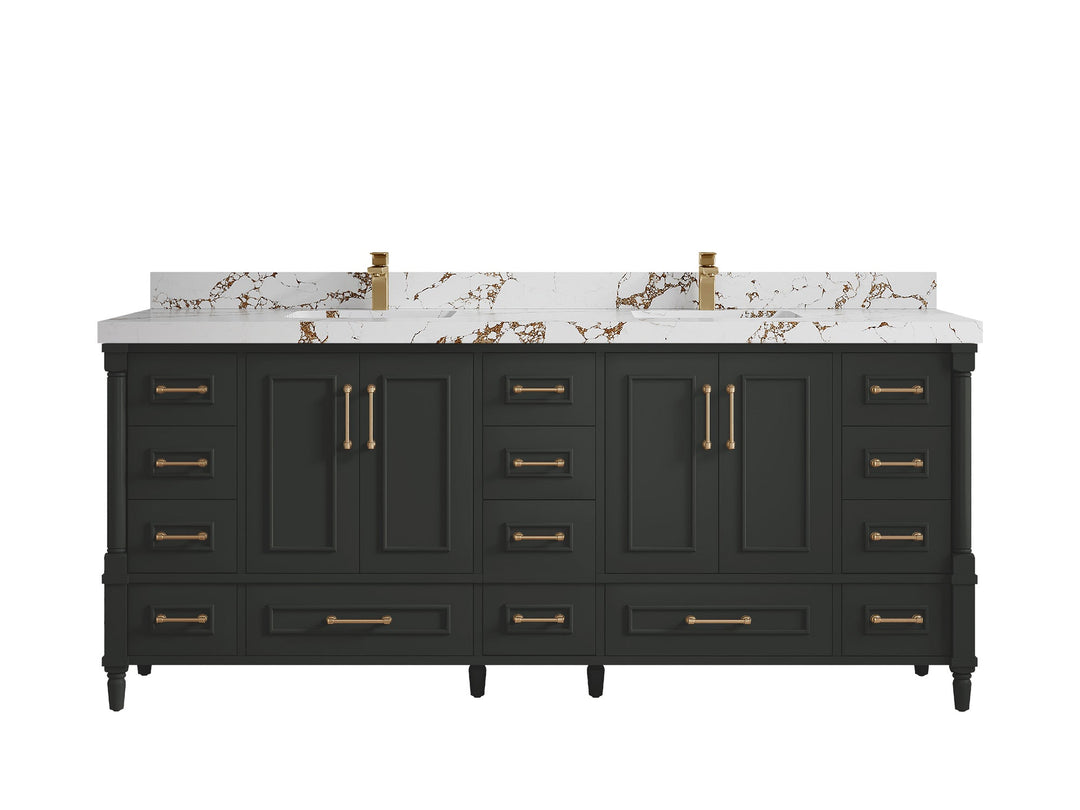 Aberdeen 80 in. W x 22 in. D Double Sink Bathroom Vanity - Willow Bath and Vanity