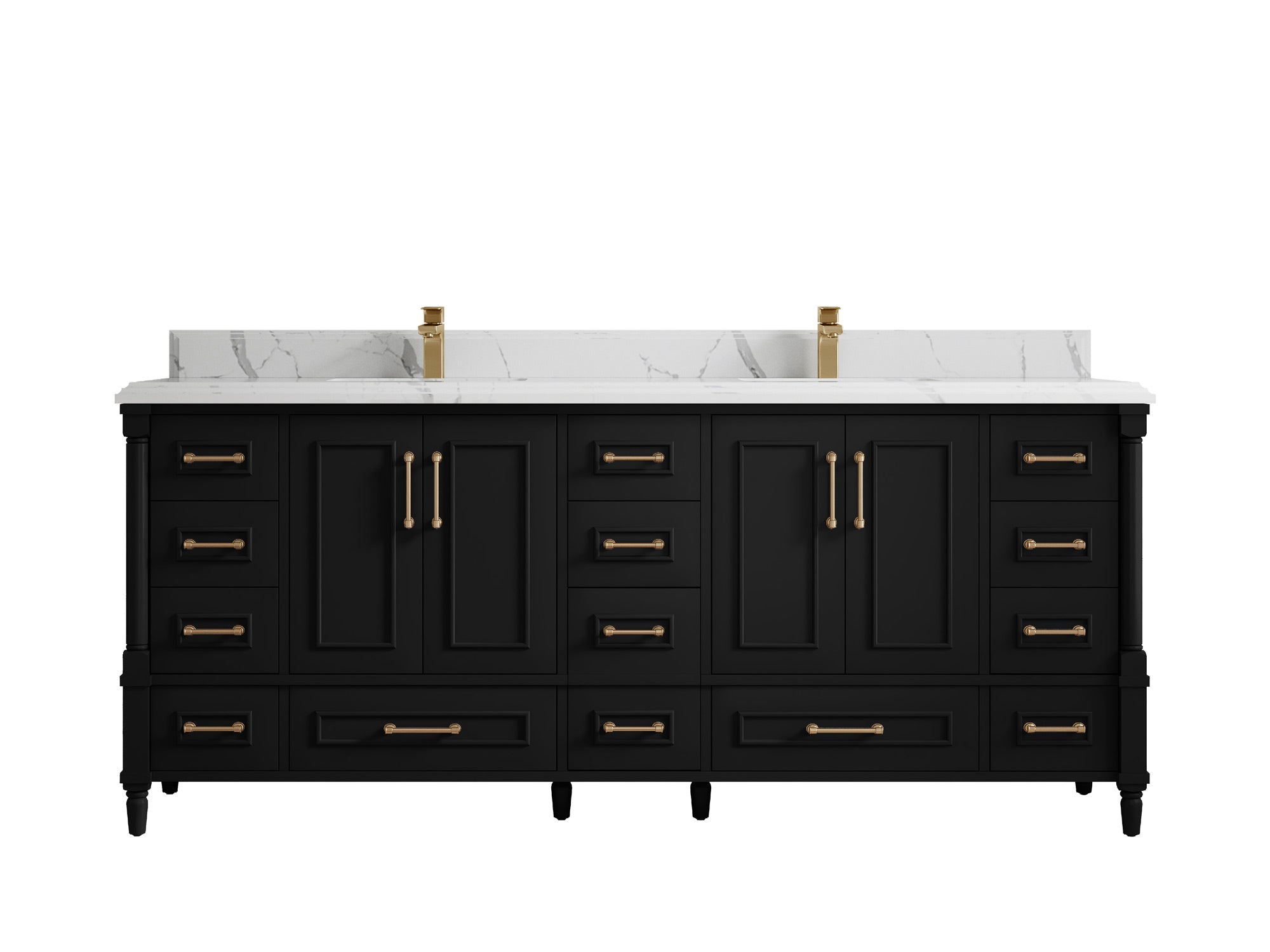 Aberdeen 80 in. W x 22 in. D Double Sink Bathroom Vanity - Willow Bath and Vanity