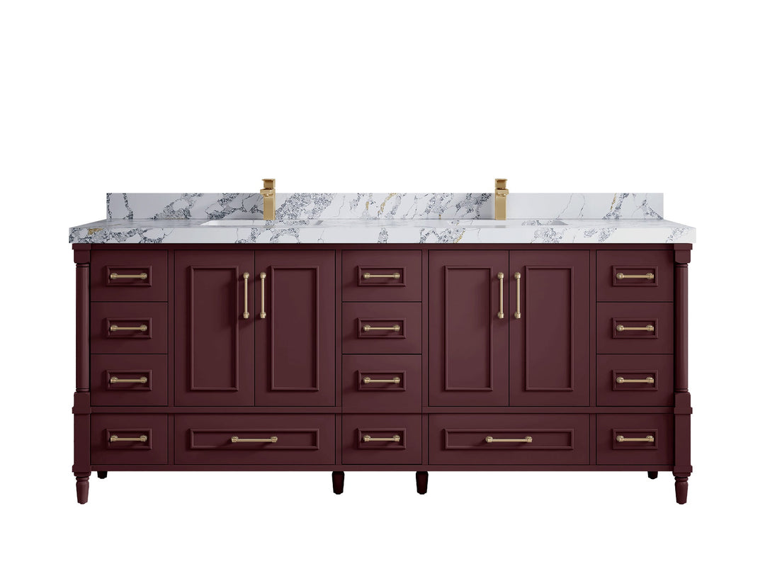 Aberdeen 80 in. W x 22 in. D Double Sink Bathroom Vanity - Willow Bath and Vanity