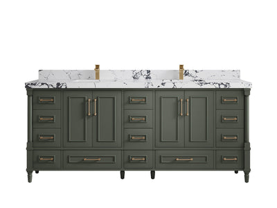 Aberdeen 80 in. W x 22 in. D Double Sink Bathroom Vanity - Willow Bath and Vanity
