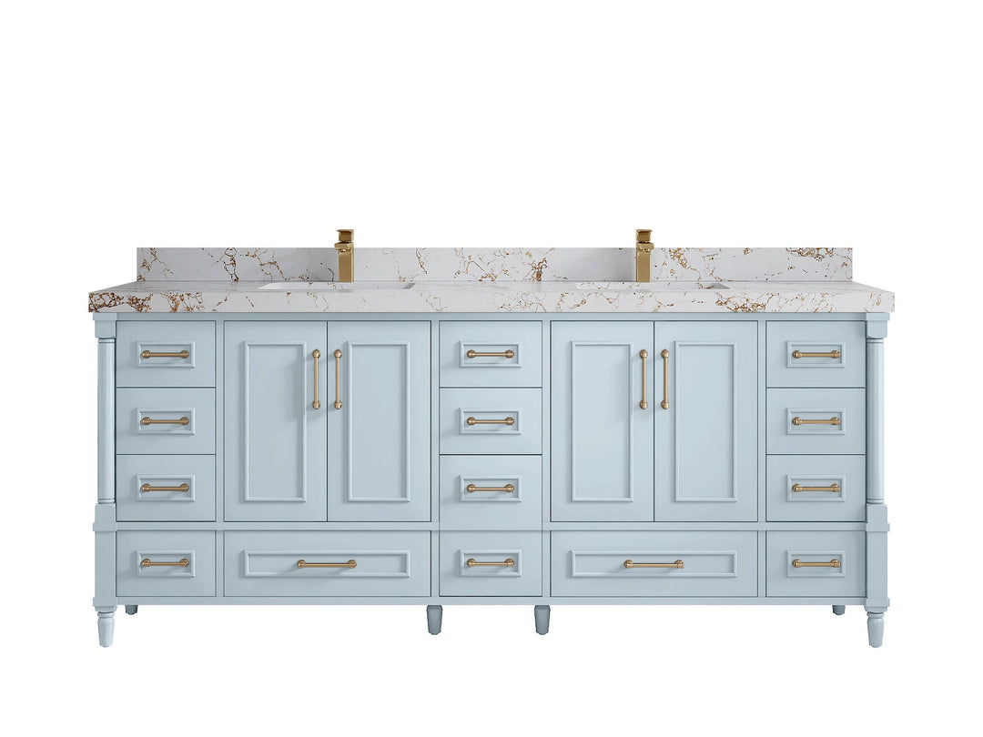 Aberdeen 80 in. W x 22 in. D Double Sink Bathroom Vanity - Willow Bath and Vanity