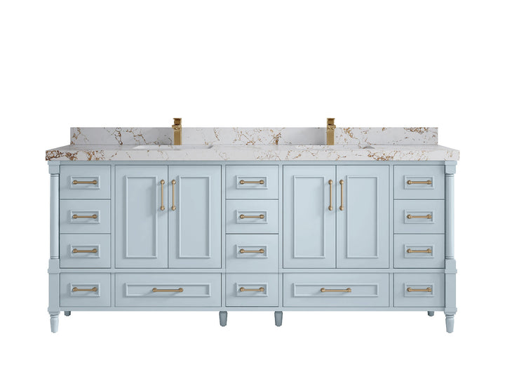 Aberdeen 80 in. W x 22 in. D Double Sink Bathroom Vanity - photo 39