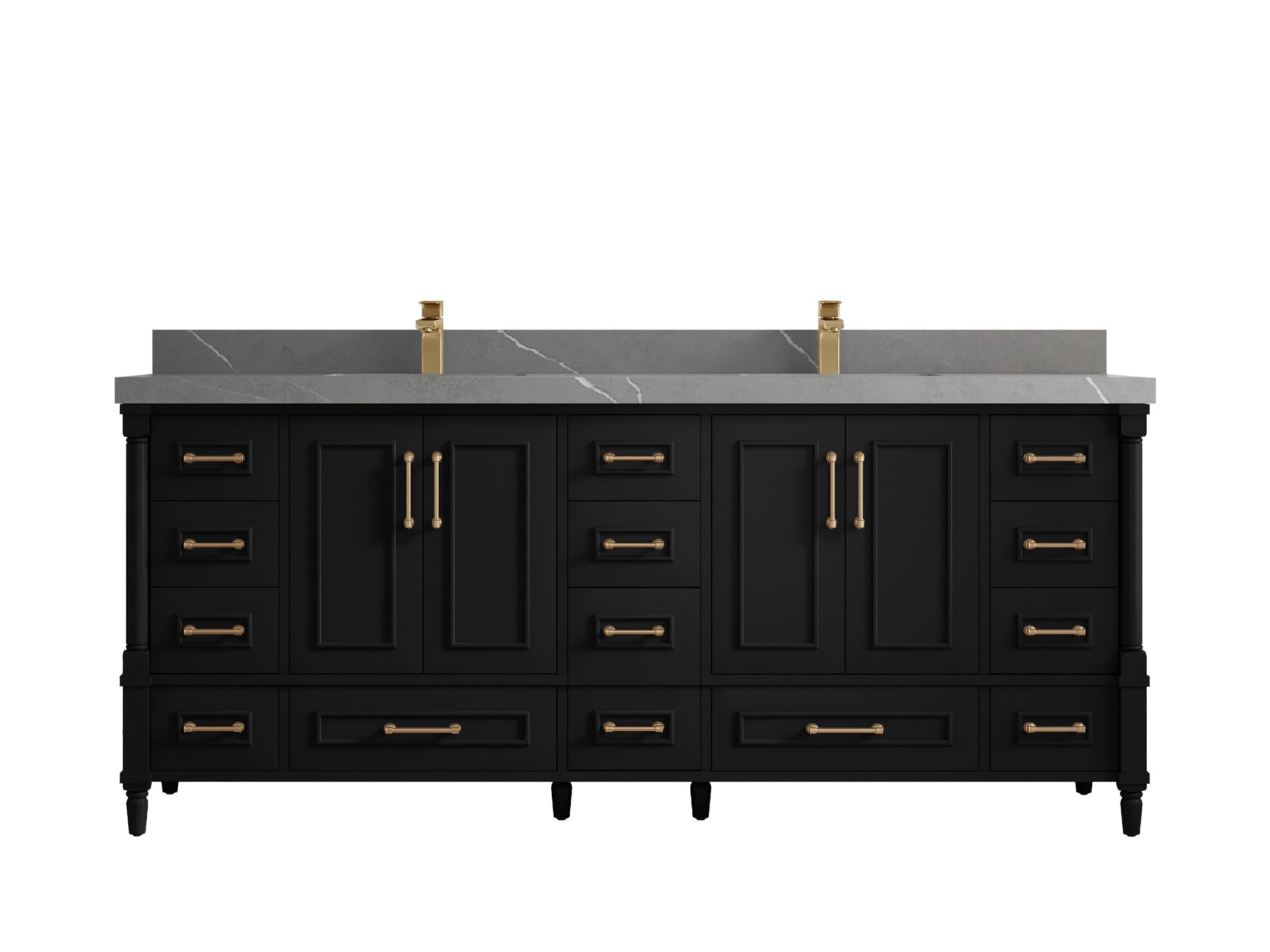 Aberdeen 80 in. W x 22 in. D Double Sink Bathroom Vanity - Willow Bath and Vanity