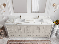 Aberdeen 80 in. W x 22 in. D Double Sink Bathroom Vanity - photo 9