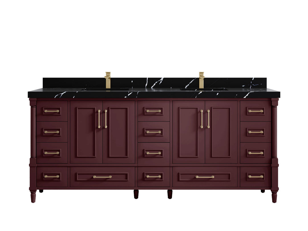 Aberdeen 80 in. W x 22 in. D Double Sink Bathroom Vanity - Willow Bath and Vanity