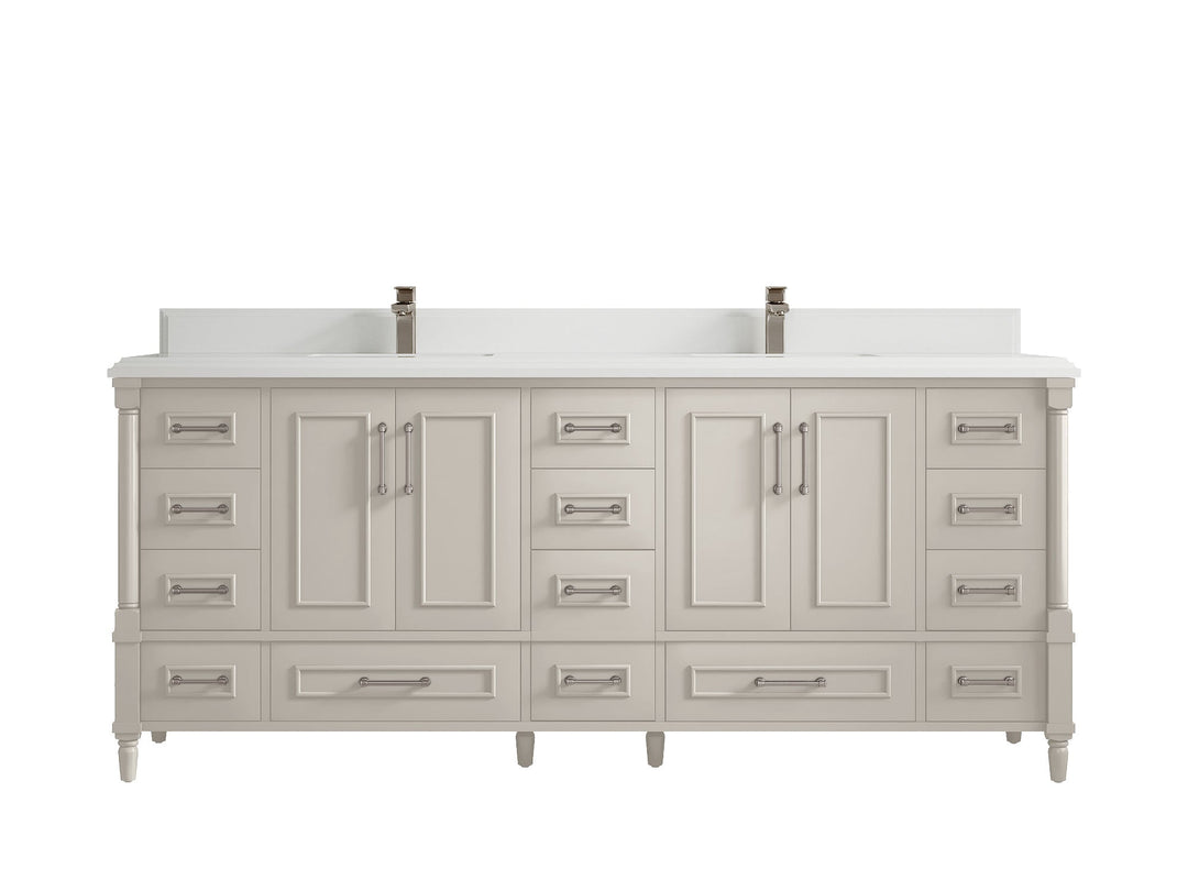Aberdeen 80 in. W x 22 in. D Double Sink Bathroom Vanity - Willow Bath and Vanity