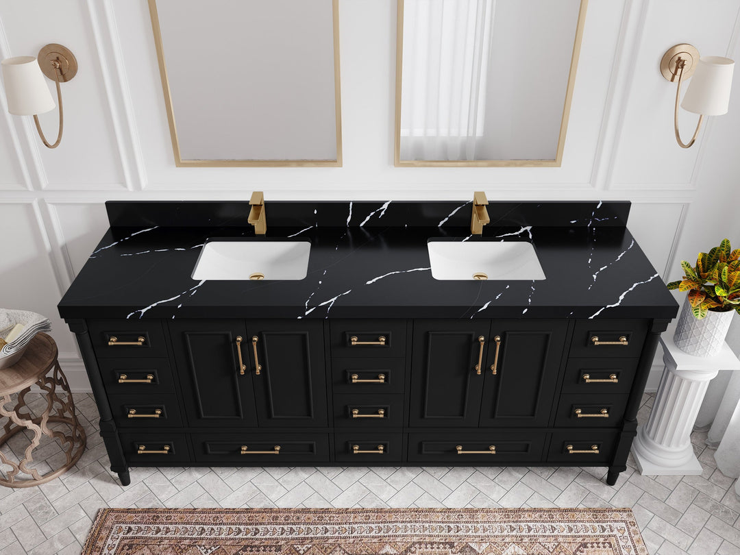 Aberdeen 80 in. W x 22 in. D Double Sink Bathroom Vanity - Willow Bath and Vanity