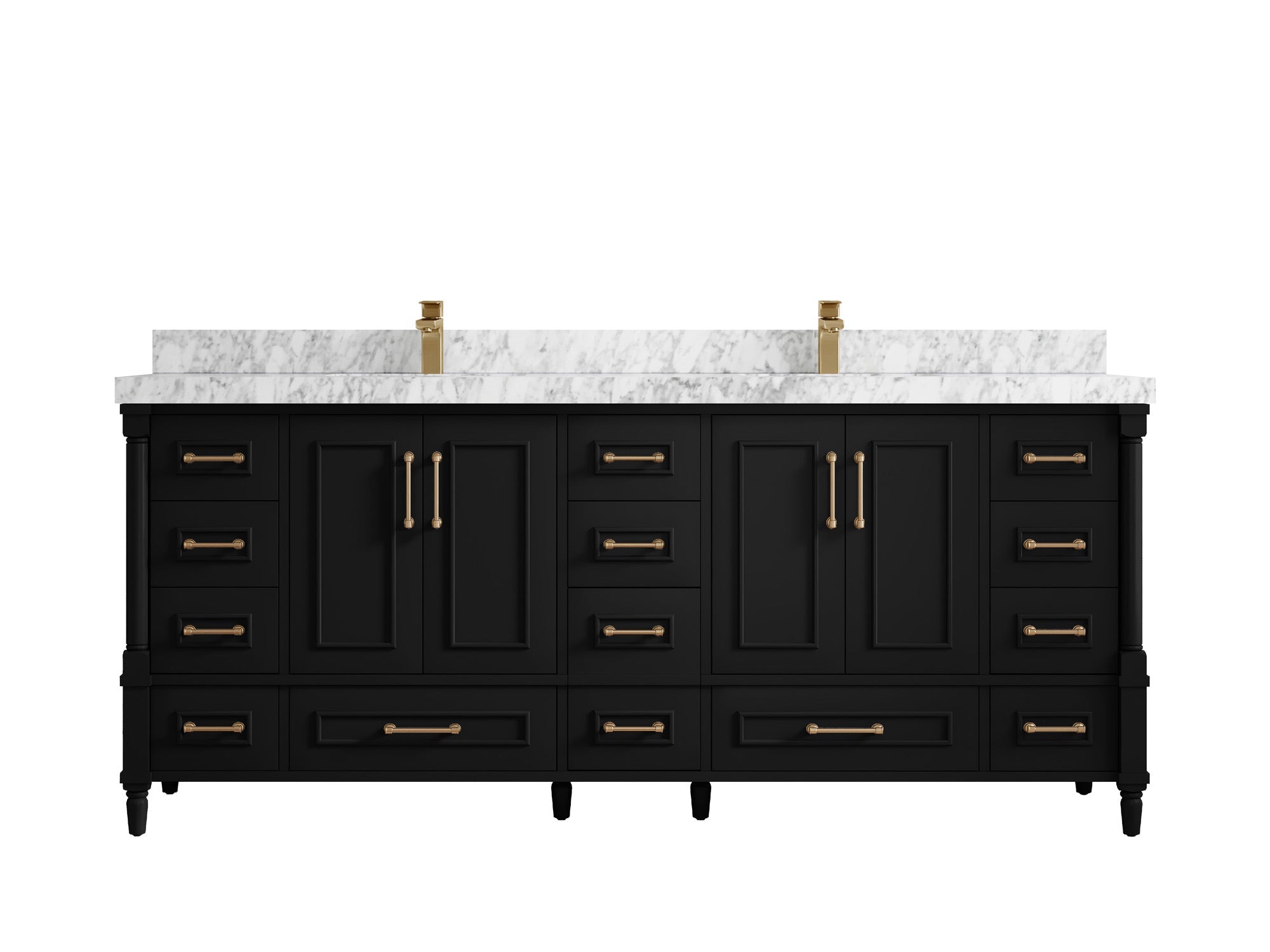 Aberdeen 80 in. W x 22 in. D Double Sink Bathroom Vanity - Willow Bath and Vanity