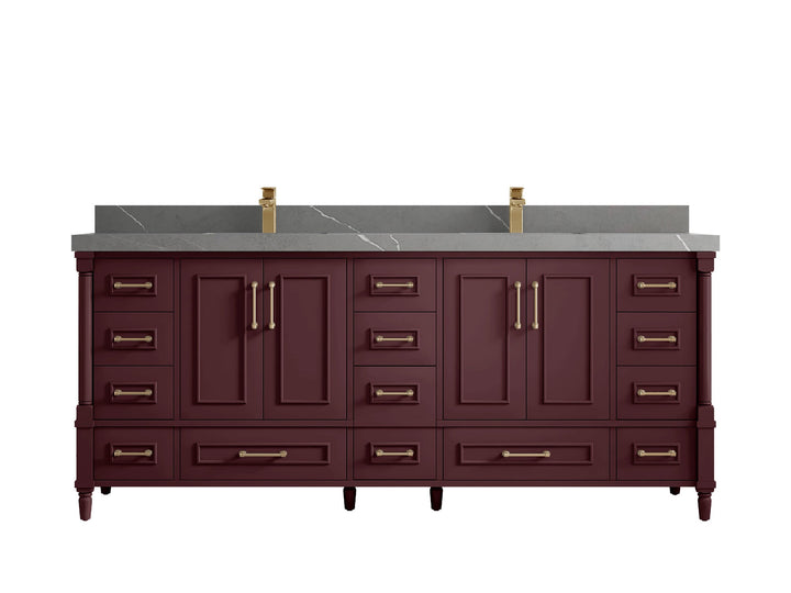 Aberdeen 80 in. W x 22 in. D Double Sink Bathroom Vanity - photo 36