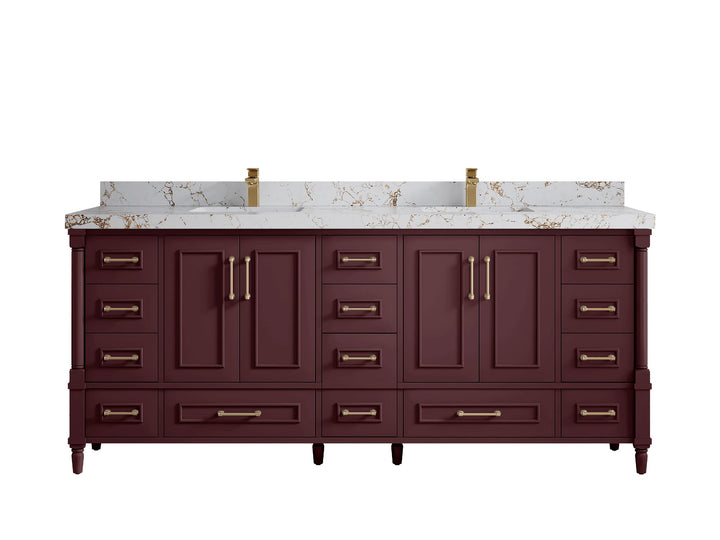 Aberdeen 80 in. W x 22 in. D Double Sink Bathroom Vanity - photo 40