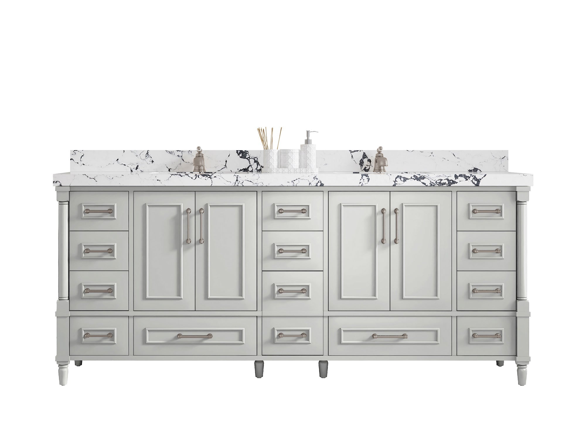 Aberdeen 80 in. W x 22 in. D Double Sink Bathroom Vanity - Willow Bath and Vanity