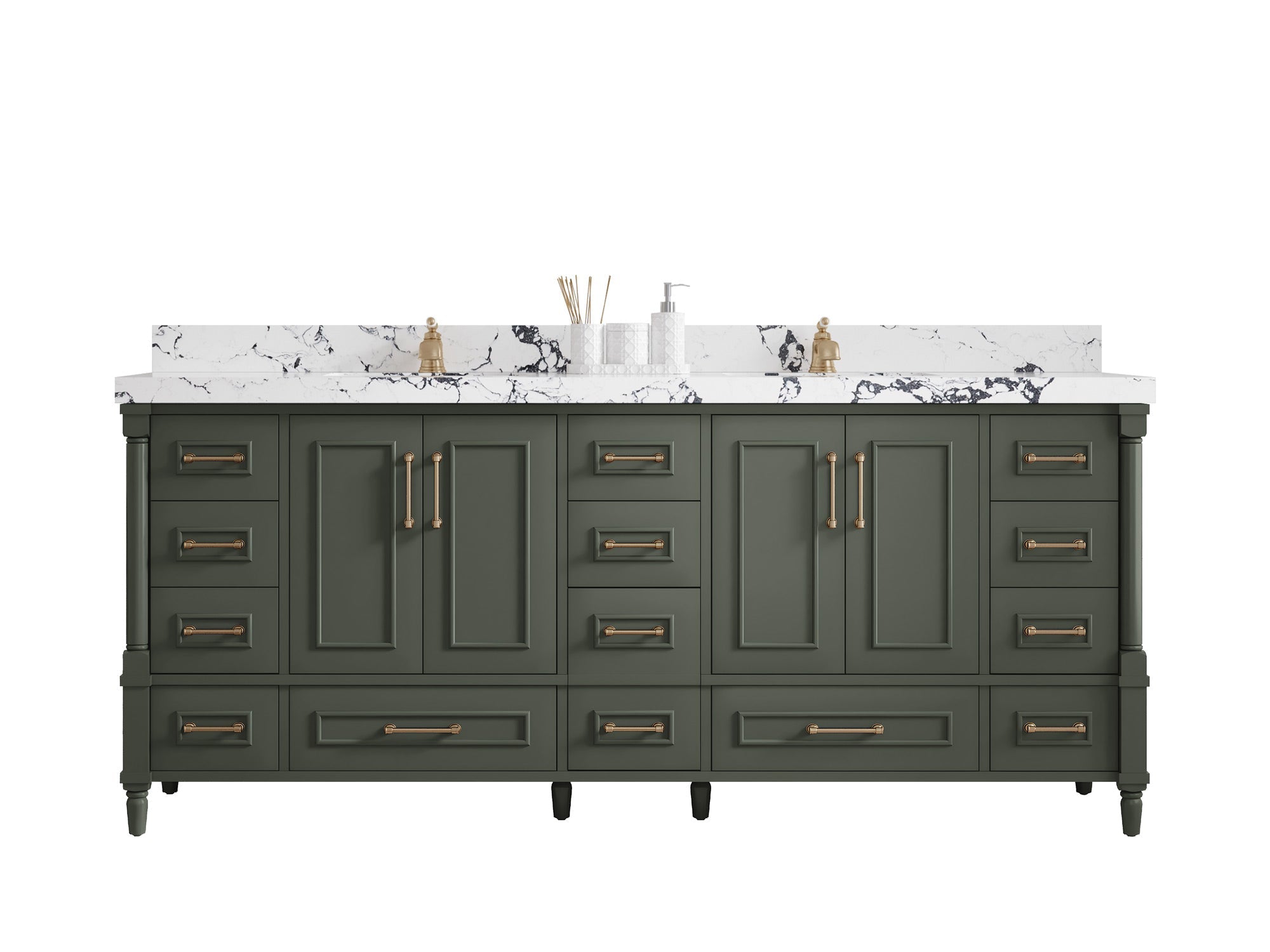 Aberdeen 80 in. W x 22 in. D Double Sink Bathroom Vanity - Willow Bath and Vanity