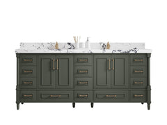 Aberdeen 80 in. W x 22 in. D Double Sink Bathroom Vanity - photo 1