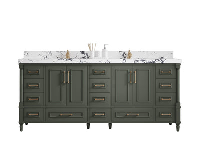 Aberdeen 80 in. W x 22 in. D Double Sink Bathroom Vanity - Willow Bath and Vanity