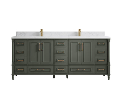 Aberdeen 80 in. W x 22 in. D Double Sink Bathroom Vanity - Willow Bath and Vanity