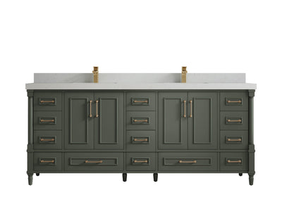 Aberdeen 80 in. W x 22 in. D Double Sink Bathroom Vanity - Willow Bath and Vanity