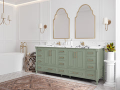 Aberdeen 80 in. W x 22 in. D Double Sink Bathroom Vanity - photo 2