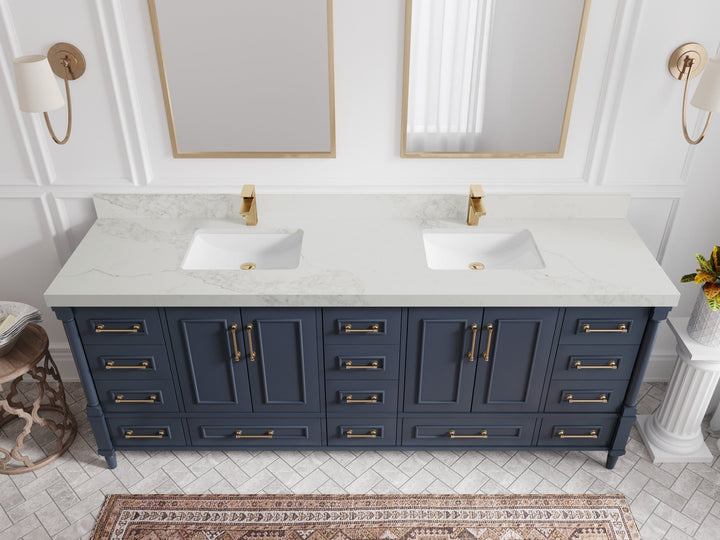 Aberdeen 84 in. W x 22 in. D Double Sink Bathroom Vanity - photo 13