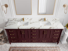 Aberdeen 84 in. W x 22 in. D Double Sink Bathroom Vanity - photo 33