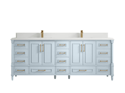 Aberdeen 84 in. W x 22 in. D Double Sink Bathroom Vanity - Willow Bath and Vanity