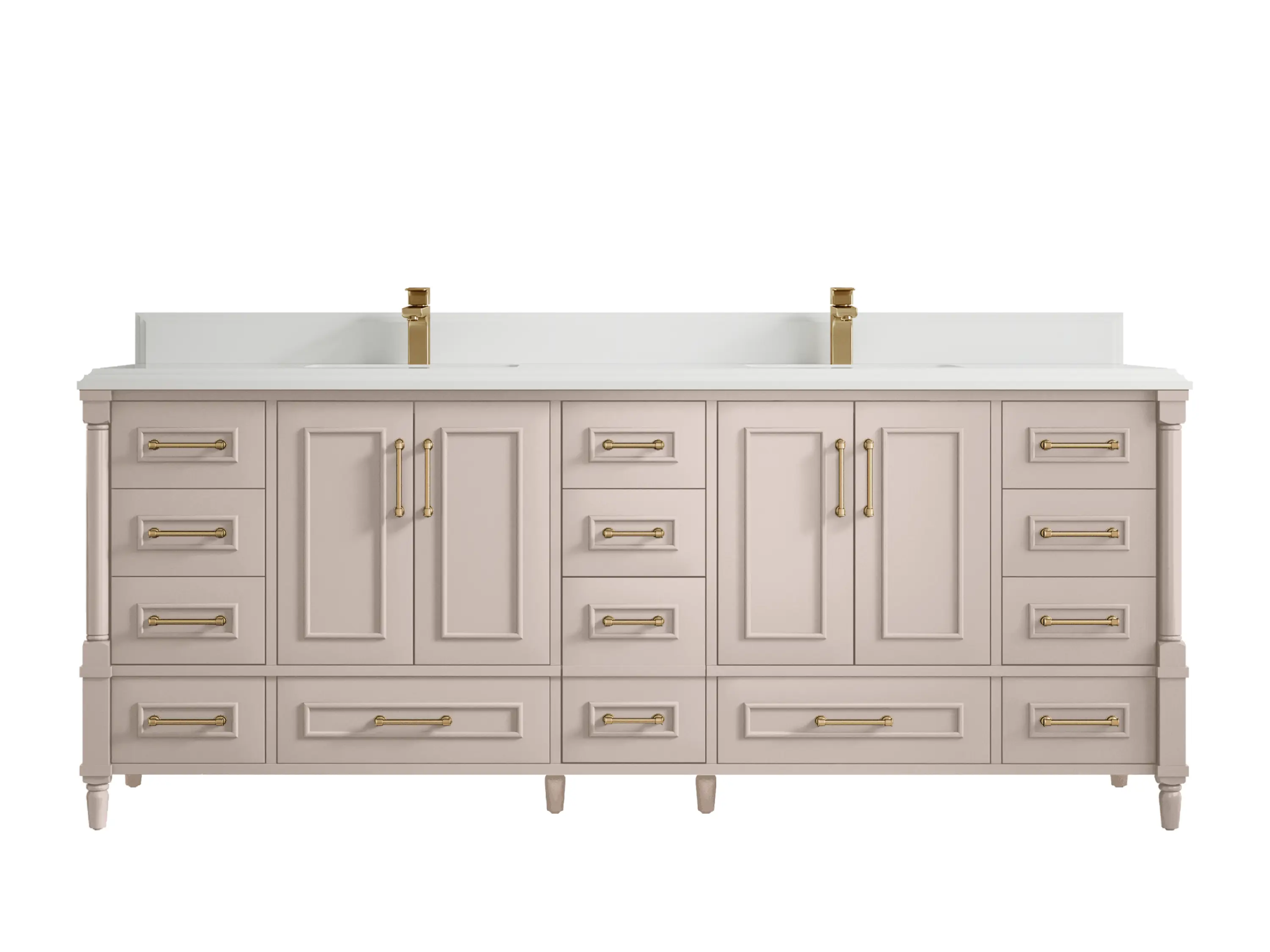 Aberdeen 84 in. W x 22 in. D Double Sink Bathroom Vanity - Willow Bath and Vanity