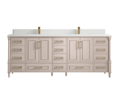 Aberdeen 84 in. W x 22 in. D Double Sink Bathroom Vanity - Willow Bath and Vanity