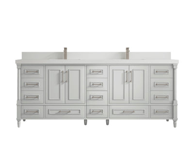 Aberdeen 84 in. W x 22 in. D Double Sink Bathroom Vanity - Willow Bath and Vanity