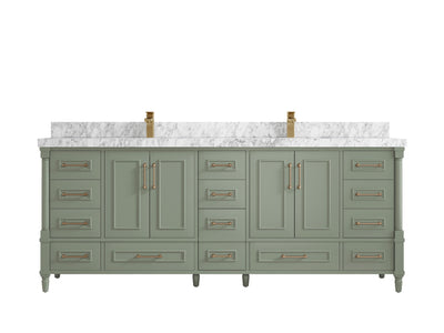 Aberdeen 84 in. W x 22 in. D Double Sink Bathroom Vanity - Willow Bath and Vanity