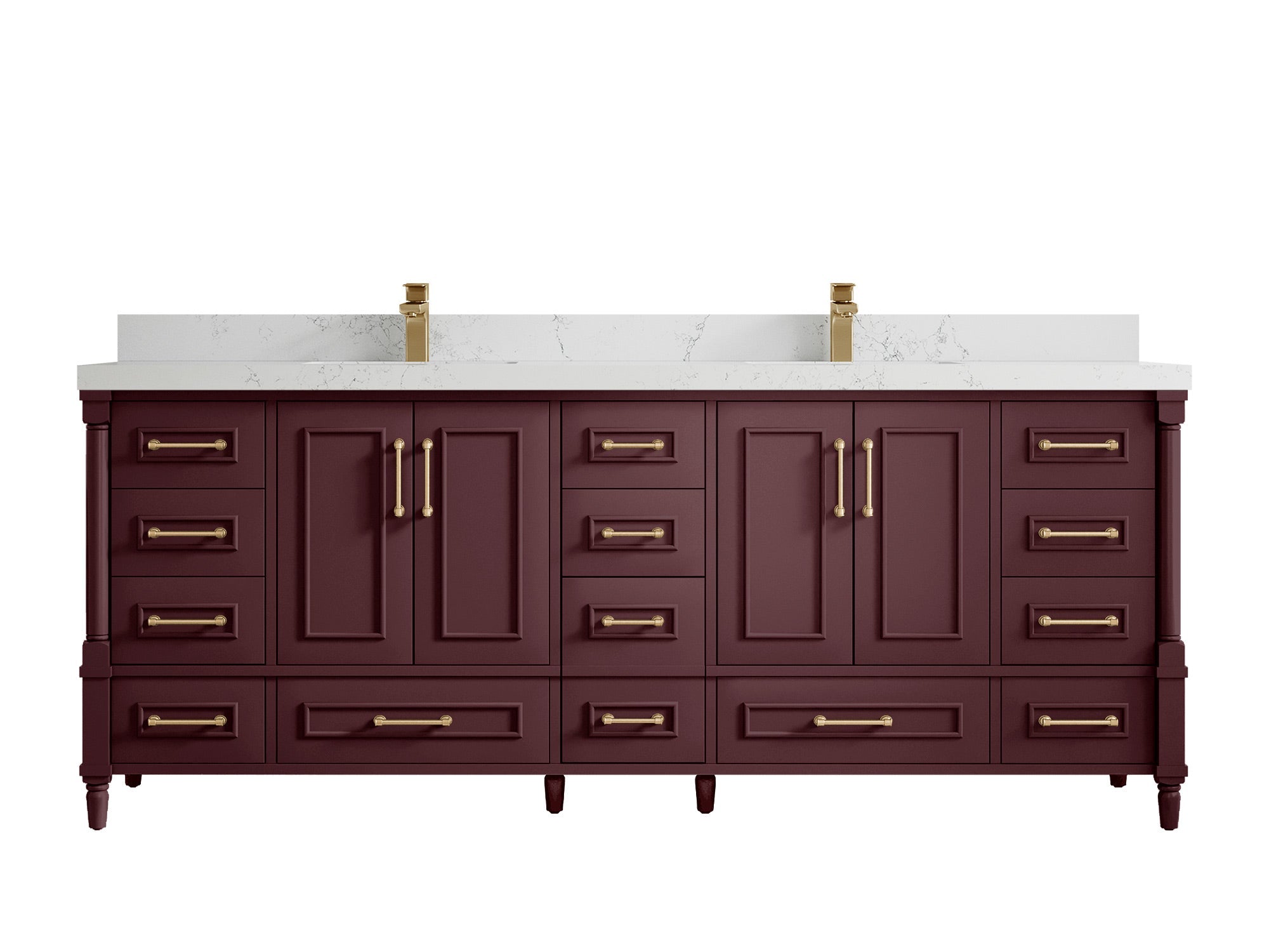 Aberdeen 84 in. W x 22 in. D Double Sink Bathroom Vanity - Willow Bath and Vanity