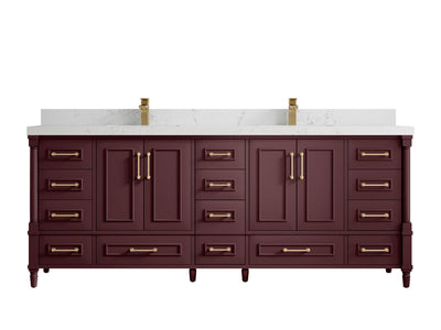 Aberdeen 84 in. W x 22 in. D Double Sink Bathroom Vanity - Willow Bath and Vanity