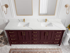 Aberdeen 84 in. W x 22 in. D Double Sink Bathroom Vanity - photo 13